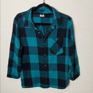DC Plaid Button-Up Shirt